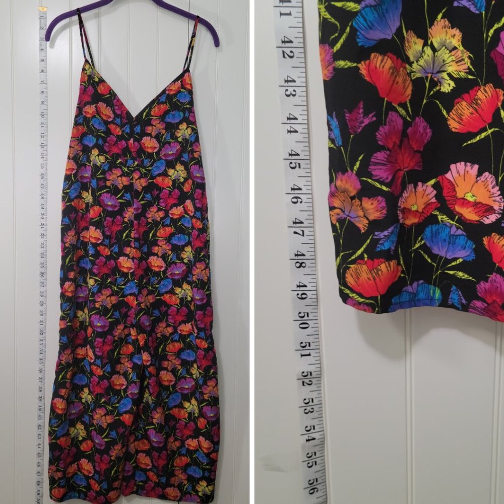Topshop Multi-Color Poppy Floral 90s Artgirl Quirky Cropped Wide-leg Jumpsuit - Picture 7 of 9